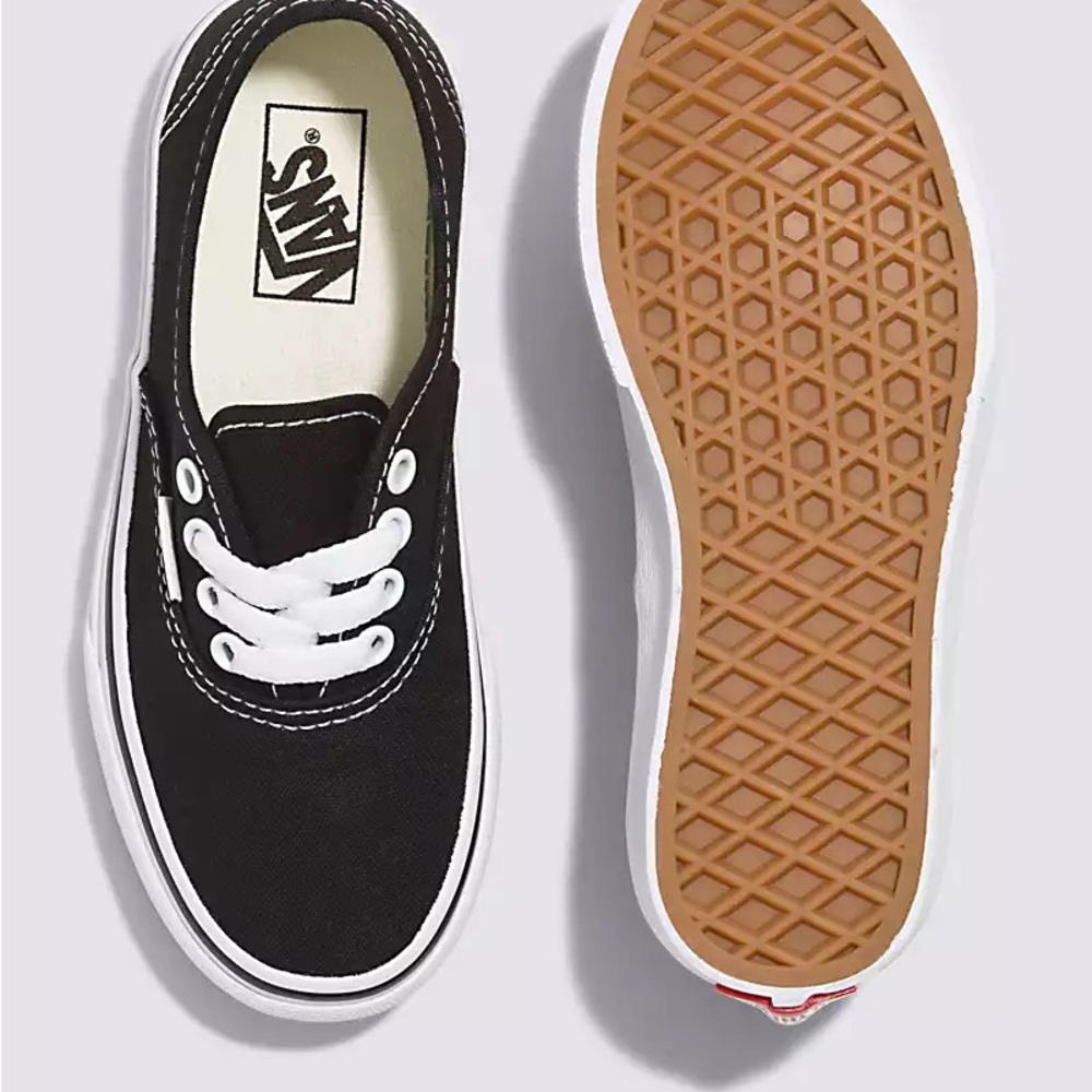 Authentic Black Vans - Picture 2 of 3